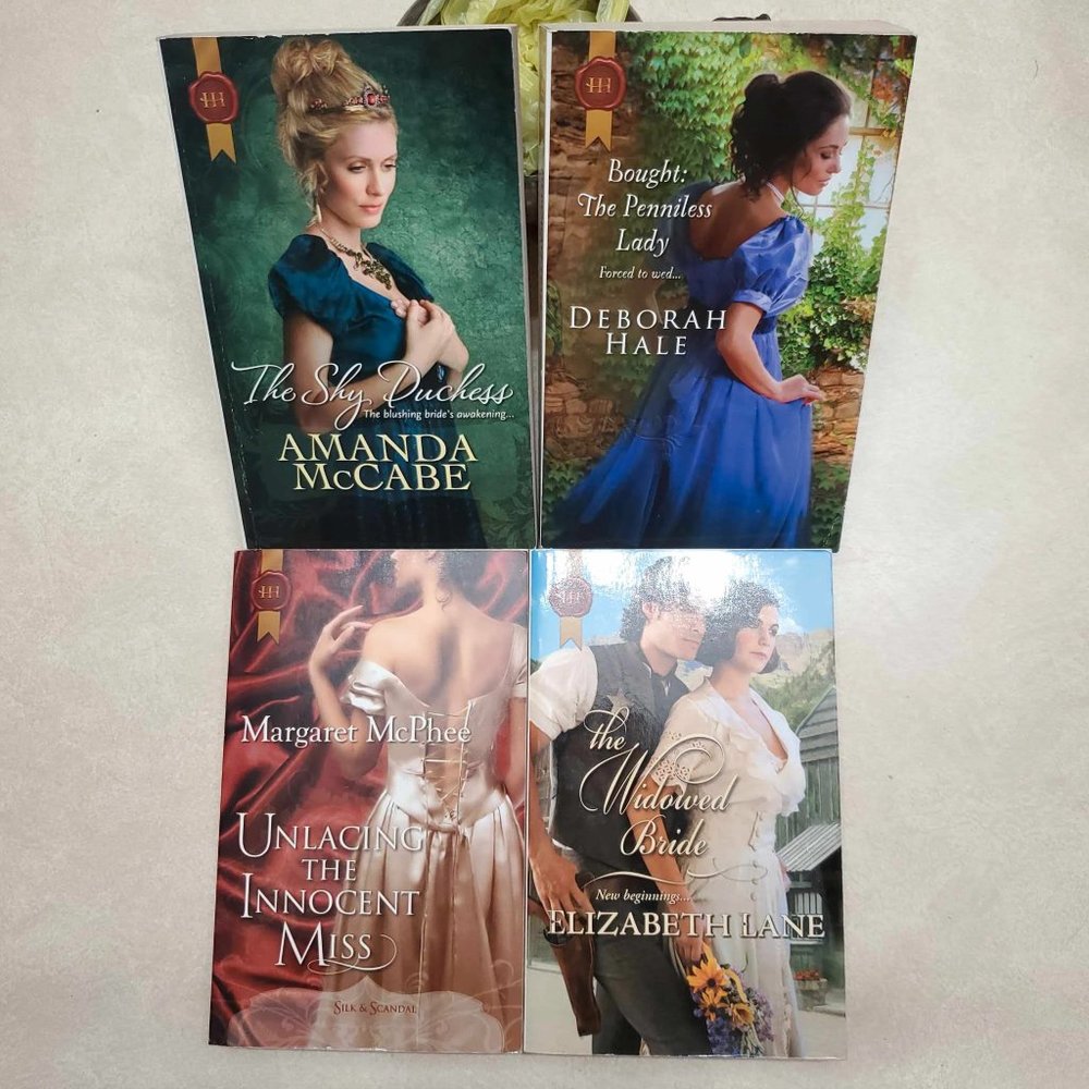 Set of 4 Harlequin Romance Novels (Lot #1)